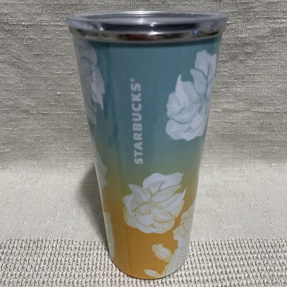 STARBUCKS NEW 2019 MERCURY CACTUS SUN  16OZ SS TUMBLER DOUBLE WALLED SIP COVER